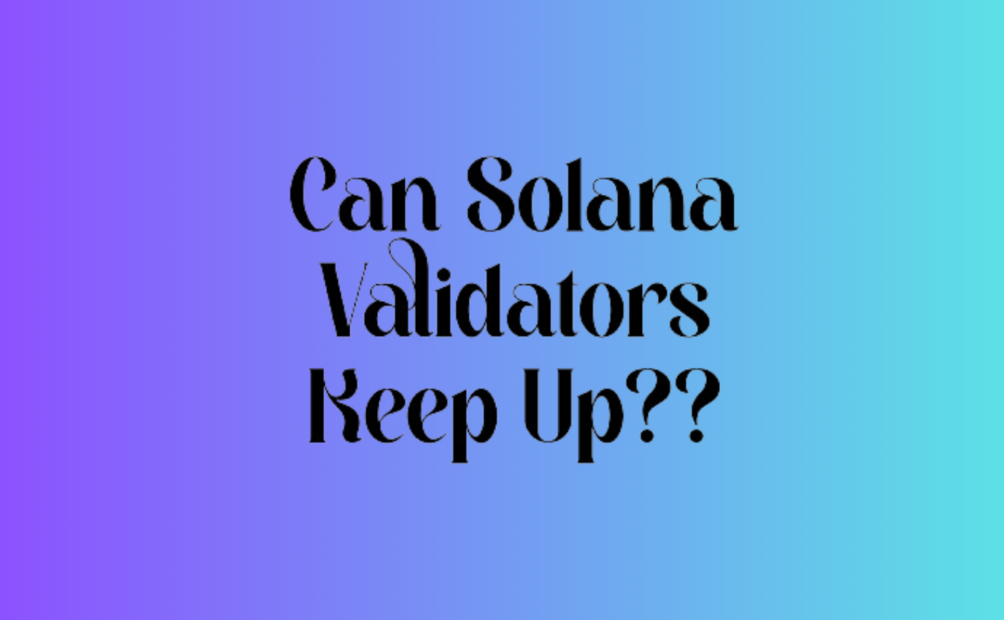 Solana Validator Economic Challenges